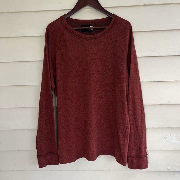 URBAN OUTFITTERS UO BDG Thermal Waffleknit Baselayer, Dark Heather Red- Size M - Picture 1 of 7